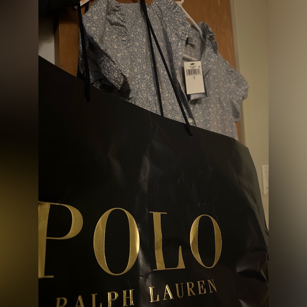 NWT POLO Ralph Lauren Floral Print Cotton-Poplin Dresss ~ Sz 2 🩵 - Picture 7 of 7